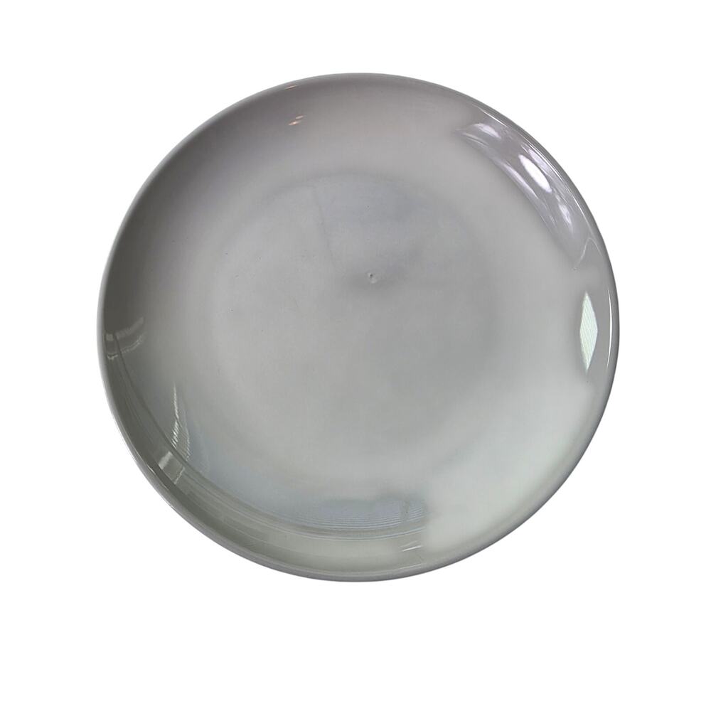 Set of 2 PROJECT 62 Glossy White Coupe Smooth No Rim Smooth 10" Dinner Plate